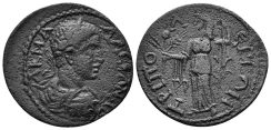 Lydia, Tripolis. Severus Alexander, 222-235 AD. AE 26mm (7.15 gm). SNG von Aulock 8296; BMC 67