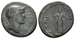 Phrygia, Dionysopolis. Time of the Severans. 193-235 AD. AE Assarion (3.89 gm, 20mm). von Aulock, Phrygien II, 52-53. Rare