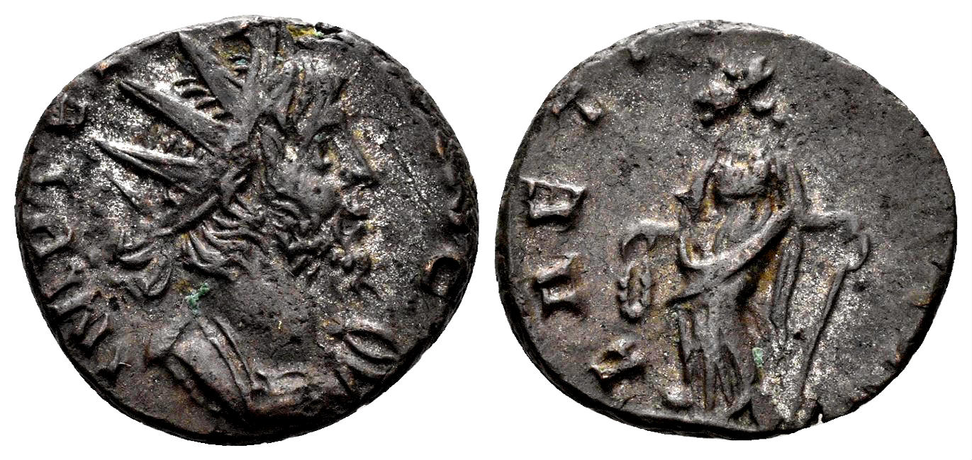 Tetricus I. 271-274 AD. AE Antoninianus (2.87g, 17mm). Treveri mint. Struck 272 AD. RIC 90
