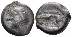 Celtic Northeast Gaul. Leuci. Circa 100-50 BC. Cast Potin (3.56g, 18mm). DT 228