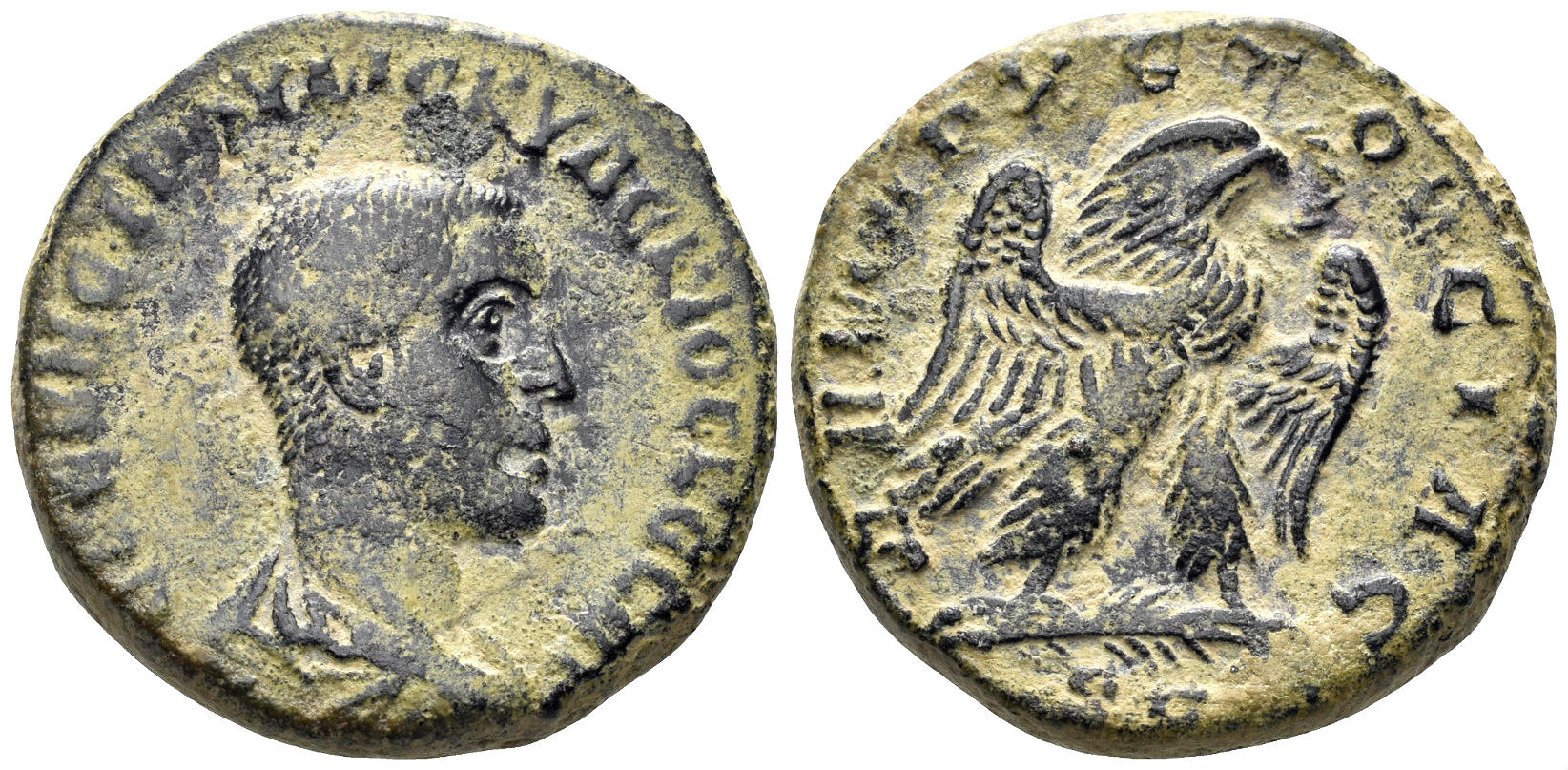 Seleucis and Pieria, Antioch. Herennius Etruscus caesar, 250-251 AD. AR Tetradrachm (12.11g, 24mm). Struck 250/1 AD. rieur 631