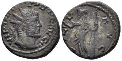 Tetricus I. 271-274 AD. AE Antoninianus (3.68g, 18mm). ‘Barbaric Issue. Irregular mint. Uncertain type