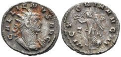 Gallienus, 253-268. AE Silvered Antoninianus (3.35g, 21mm). Rome mint. Struck 260/1 AD. RIC 305