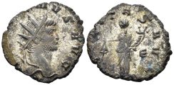 Gallienus. 253-268. AE Silvered Antoninianus (2.61g, 19mm). Rome mint. Struck 265/6 AD. RIC 1010c