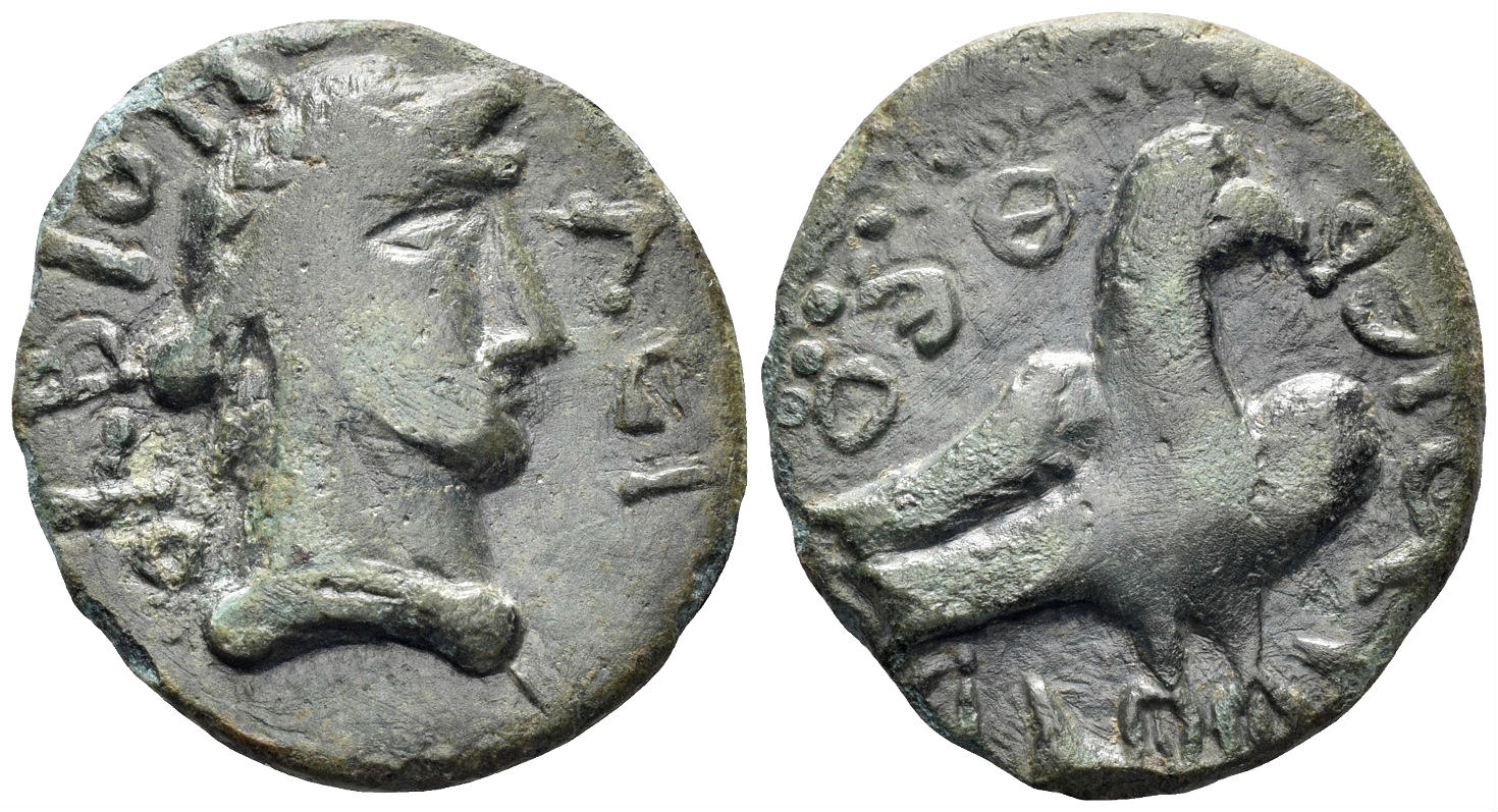 Scythia, Olbia. Late 1st century AD. Theo II, high priest. AE 23mm (6.19g). RPC II 490