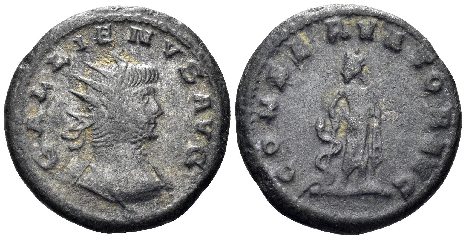 Gallienus. 253-268 AD. AE Antoninianus (3.02g, 20.5mm). Antioch mint. Struck 265/6 AD. RIC 632