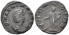 Salonina, Augusta. 254-268 AD. BI Antoninianus (2.84g, 20mm). Rome mint. Struck 257/8 AD. RIC 29
