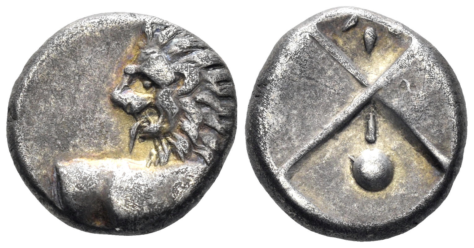 Thrace, Chersonesos. Circa 386-338 BC. AR Hemidrachm (2.32g, 12mm). McClean 4107