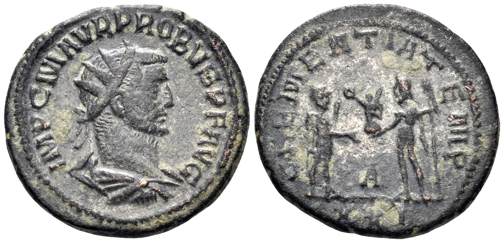 Probus. 274-282 AD. AE Antoninianus (4.18g, 22mm). Antioch mint. Struck 276 AD. RIC 920