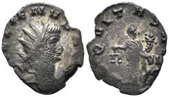 Gallienus. 253-268 AD. AE Antoninianus (2.26g, 20mm). Siscia  mint. Struck 262 AD. RIC 159