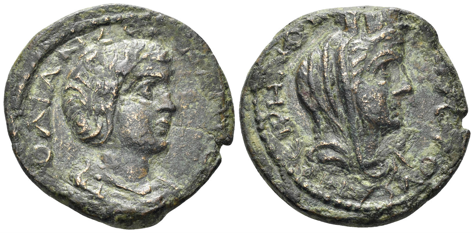 Kilikia, Eirenopolis. Julia Domna, Augusta. 193-217 AD. AE 23mm (8.67g). Dated CY 144 (194/5 AD). RPC V.3 – (unassigned; ID 84173)