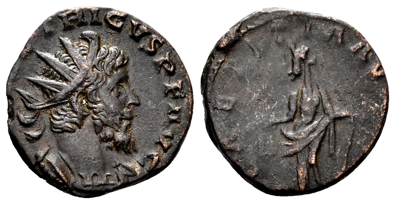 Tetricus I. 271-274 AD. AE Antoninianus (2.64g, 17mm). Treveri mint. Struck 272 AD. RIC 90