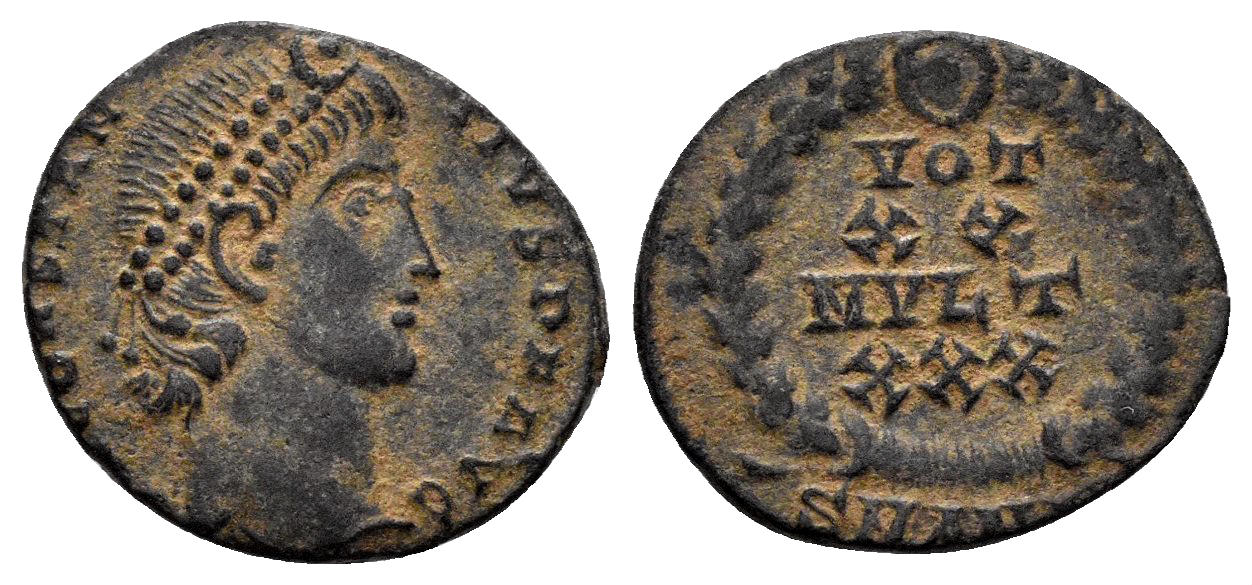 Constantius II. 337-361 AD. AE Nummus (1.34g, 15mm). Antioch mint. Struck 347/8 AD. RIC 113