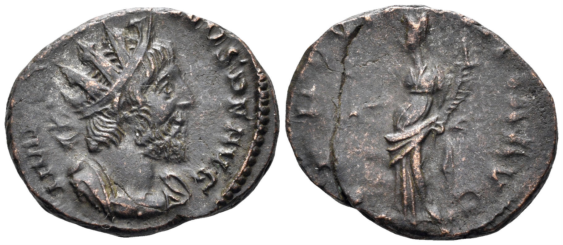 Victorinus. 269-271 AD. AE Antoninianus (4.00g, 21mm). Colonia Agrippinensis mint. Struck 271 AD. AGK 19