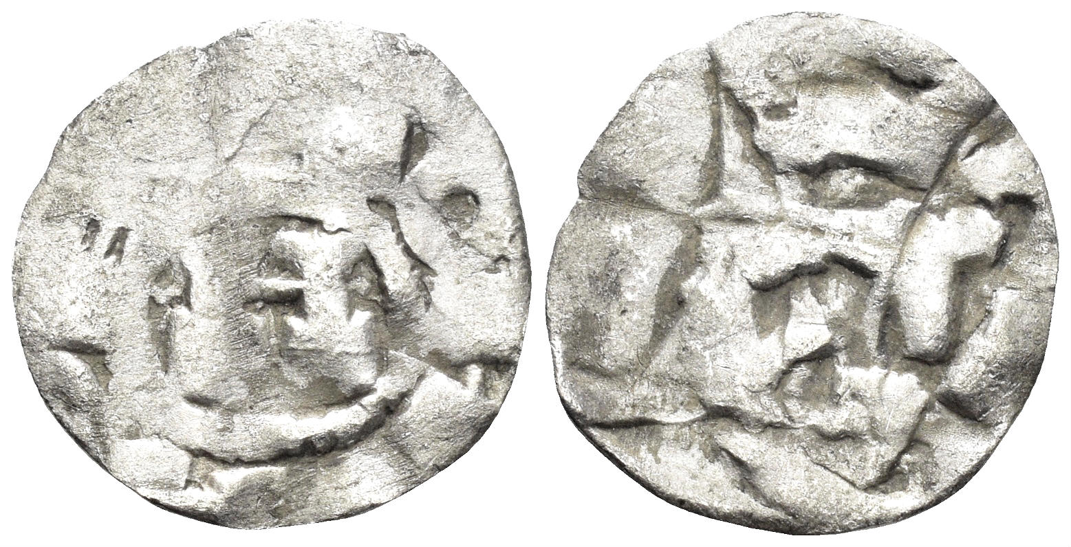 Italian States. Republic of Lucca. Henry II, Emperor and King of Italy. 1004-1024. BI Denaro (0.72g, 15.5mm). Biaggi 1056