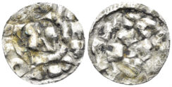 Italian States. Republic of Lucca. Henry II, Emperor and King of Italy. 1004-1024. BI Denaro (0.79g, 15.5mm). Biaggi 1056
