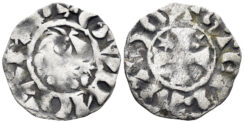 France. Bretagne. Comté de Penthièvre. Etienne I. 1093-1138. AR Denier (0.87g, 18mm). Bd. 146