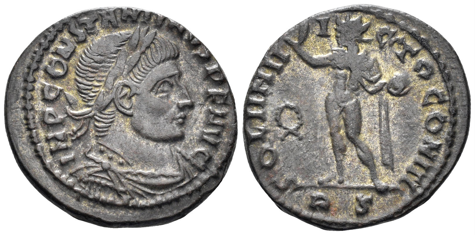 Constantine I 'the Great'. 307-337 AD. AE Follis (3.77g, 21mm). Rome mint. Struck 317/8 AD. RIC 97