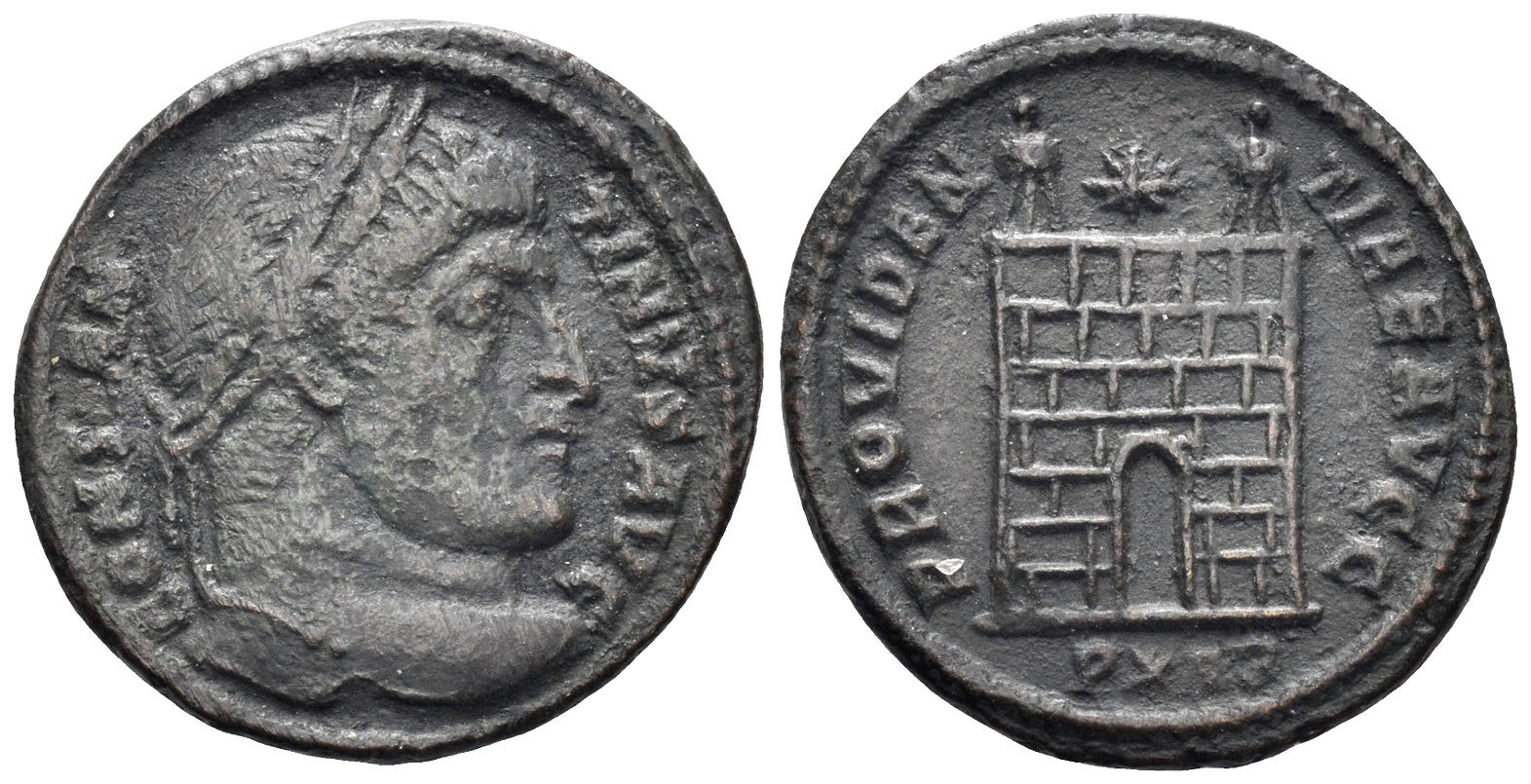 Constantine I 'the Great'. 307-337 AD. AE Follis (2.72g, 20mm). Arelate mint. Struck 324/5 AD. RIC 264