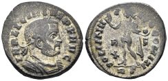 Licinius I. 308-324 AD. AE Silvered Follis (3.65g, 20.5mm). Rome mint. Struck 314/5 AD. RIC 30