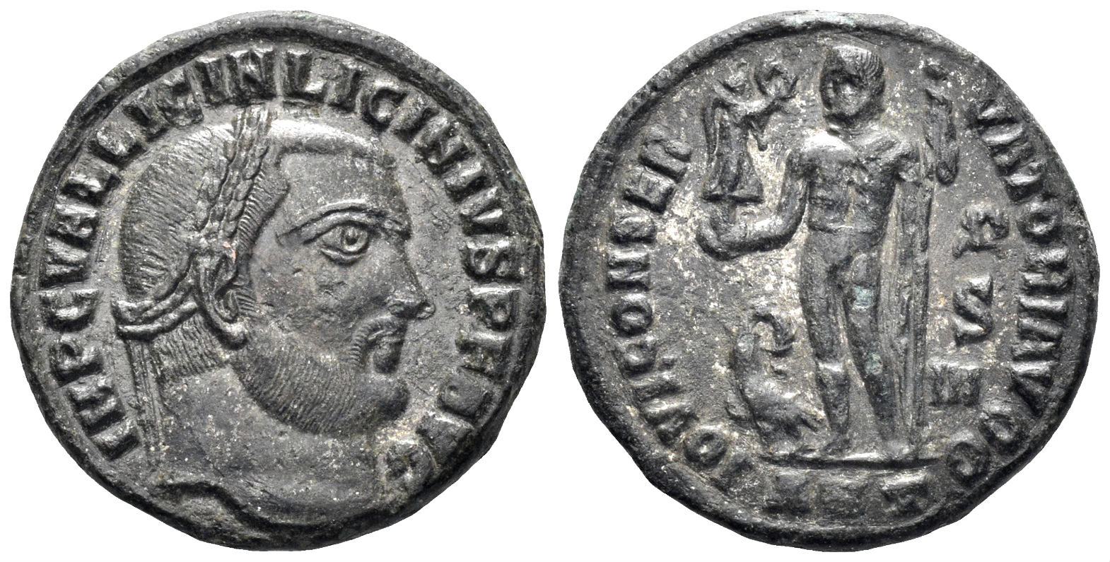 Licinius I. 308-324 AD. AE Follis (3.47g, 18mm). Antioch mint. Struck 313/4 AD. RIC 8