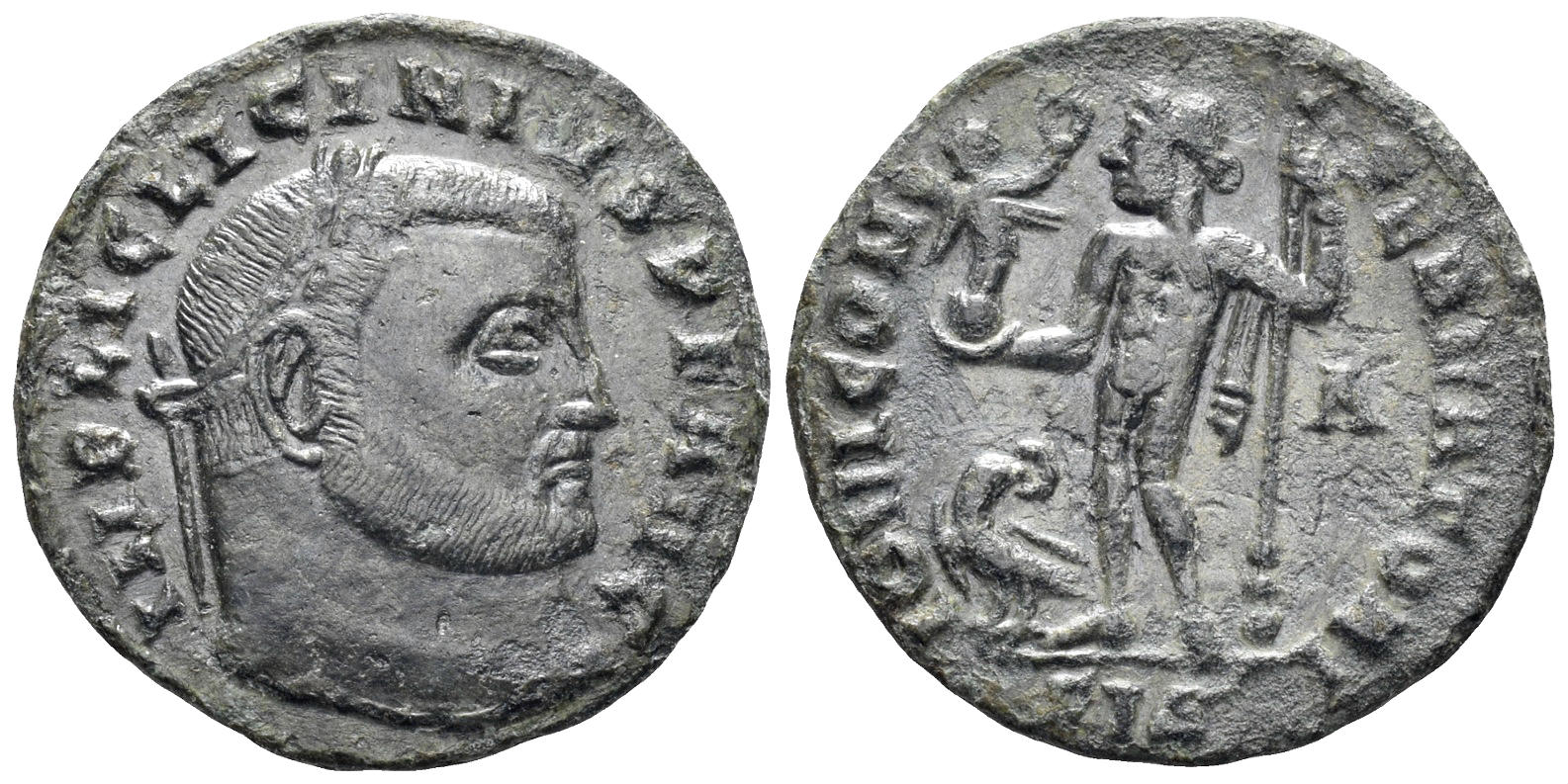 Licinius I. 308-324 AD. AE Follis (3.18g, 21mm). Siscia mint. Struck circa 313-5 AD. RIC 8