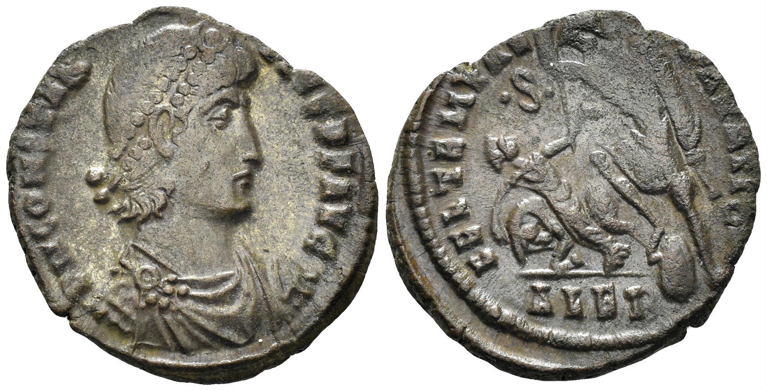 Constantius II. 337-361 AD. AE Centenionalis (3.53g, 21.5mm). Alexandria mint. Struck 350-5 AD. RIC 78