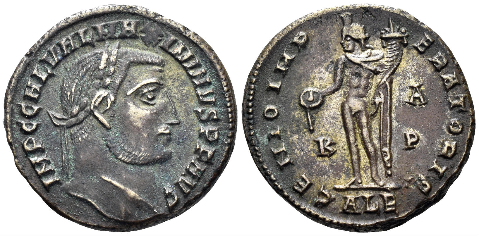 Maximinus II Daza. 309-313 AD. AE Follis (6.63g, 24mm). Alexandria mint. Struck 309/10 AD. RIC 103