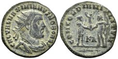 Galerius, as Caesar. 293-305 AD. AE Radiatus (3.01g, 21mm). Cyzicus mint. Struck circa 295-9 AD. RIC 19b