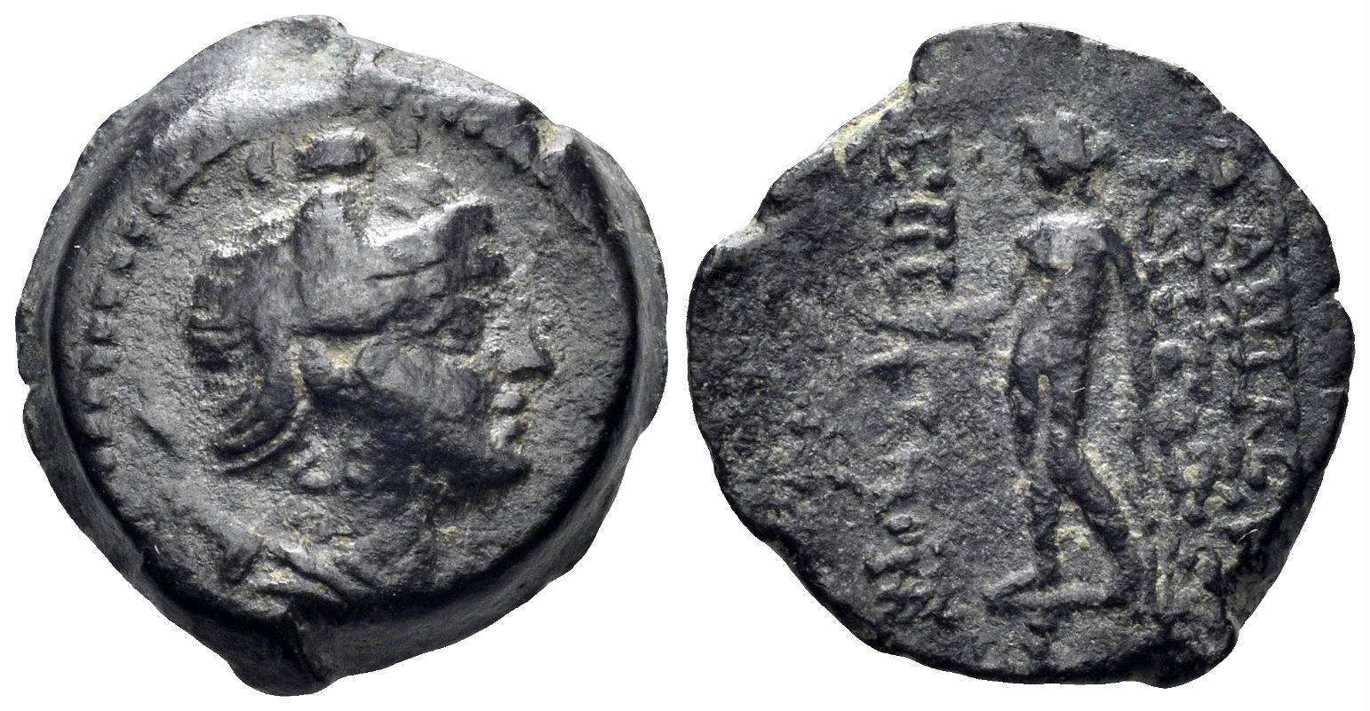 Seleukid Kingdom. Antiochos VIII Epiphanes (Grypos). 121-97/6 BC. AE 15mm (3.27g). Antioch mint. SC 2301