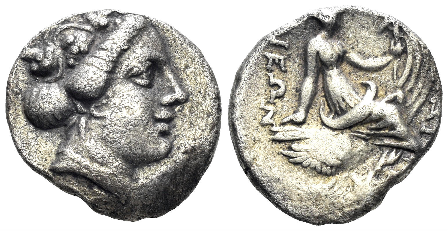 Euboia, Histiaia, 3rd.-2nd century BC. AR Tetrobol (2.10g, 14mm). BCD 377