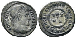 Constantine I ‘the Great’. 307-337 AD. AE Follis (3.14g, 20mm). Thessalonica mint. Struck 324 AD. RIC 123