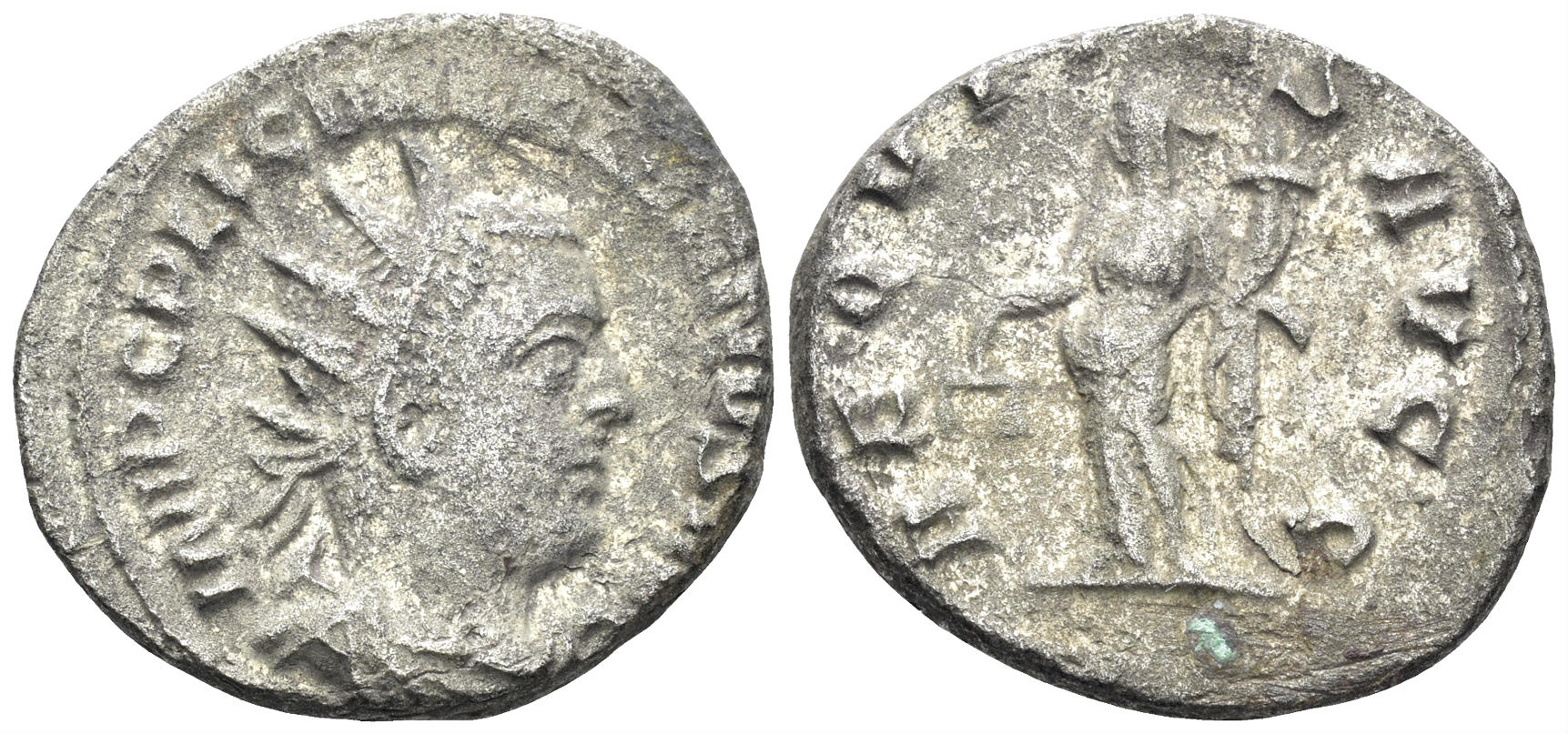 Valerian I. 253-260 AD. BI Antoninianus (4.00g, 22mm). Viminacium mint. Struck 254/5 AD. RIC 209