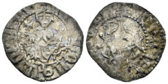 Kingdom of Cilician Armenia. Levon I 1199-1219. AR Tram (2.41 gm, 21mm). Sis mint. Bedoukian, CCA 123ff