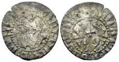 Kingdom of Cilician Armenia. Levon I 1199-1219. AR Tram (2.78 gm, 23mm). Sis mint. Bedoukian, CCA 123ff