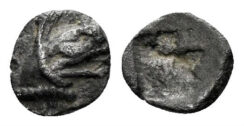 Ionia, Teos. Circa 475-450 BC. AR Tetartemorion (0.21 gm, 6mm). Balcer 123
