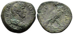 Egypt, Alexandria. Hadrian.117-138 AD. AE Diobol (8.33 gm, 24mm). Dated RY 19 (134/5 AD). RPC III 6077