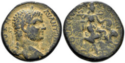 Cyrrhestica, Hieropolis. Caracalla. 198-217 AD. AE Tetrassarion (13.00g, 26mm). BMC 48-49