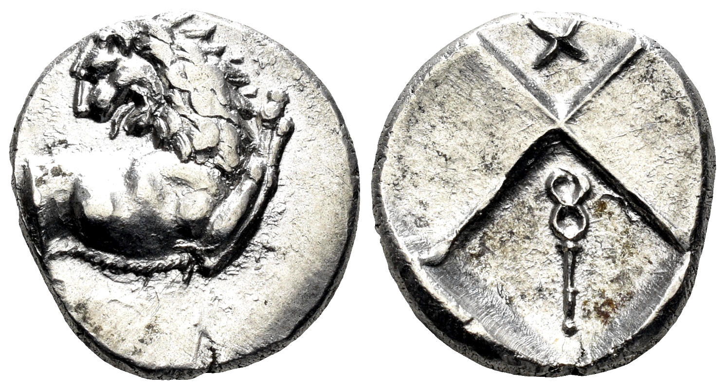 Thrace, Chersonesos. Circa 386-338 BC. AR Hemidrachm (2.41g, 13.2mm). McClean 4120