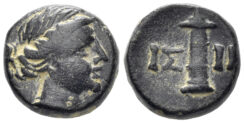 Pisidia, Isinda. Circa 1st century BC. AE 11mm (3.70g). SNG BN 1590-2