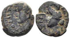 Decapolis, Kanatha. Domitian. 81-96 AD. AE 13mm (1.78g). Dated CY 135 (93/4 AD). RPC II 2092