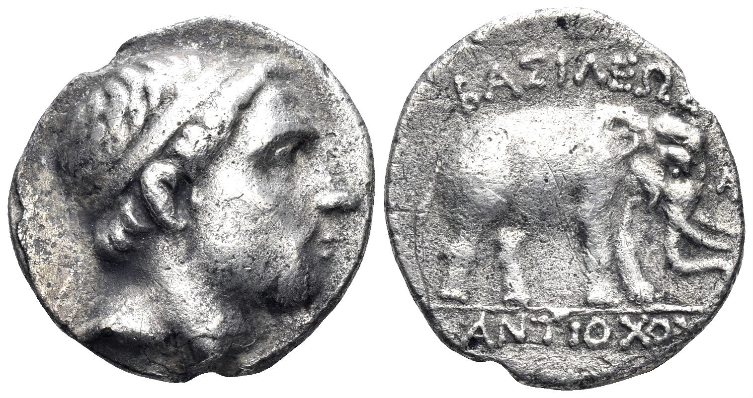 Seleukid kingdom, Antiochos III 'the Great'. AR Drachm (3.71g, 17mm). Uncertain mint, possibly Apameia on the Orontes. Struck circa 222-187 BC. SC 1065.6