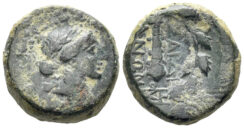 Lydia, Sardeis. 2nd-1st centuries BC. AE 15mm (4.81g). SNG von Aulock 3125-3126