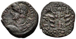 Mysia, Kyzikos. Gallienus. 253-268 AD. AE 24mm (8.99 gm). Basileos, strategos. SNG BN –