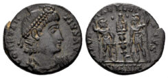 Constantius II. 337-361 AD. AE Follis (1.85 gm, 15mm). Antioch mint. Struck 337-341 AD. LRBC 1385