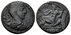 Lydia, Saitta. Elagabalus. 218-222 AD. AE 20mm (4.29 gm). RPC VI 4432