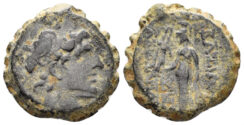 Seleukid Kingdom. Alexander I Balas. 152-145 BC. AE Serrate (6.39 gm, 19mm). Antioch mint. SC 1793.3