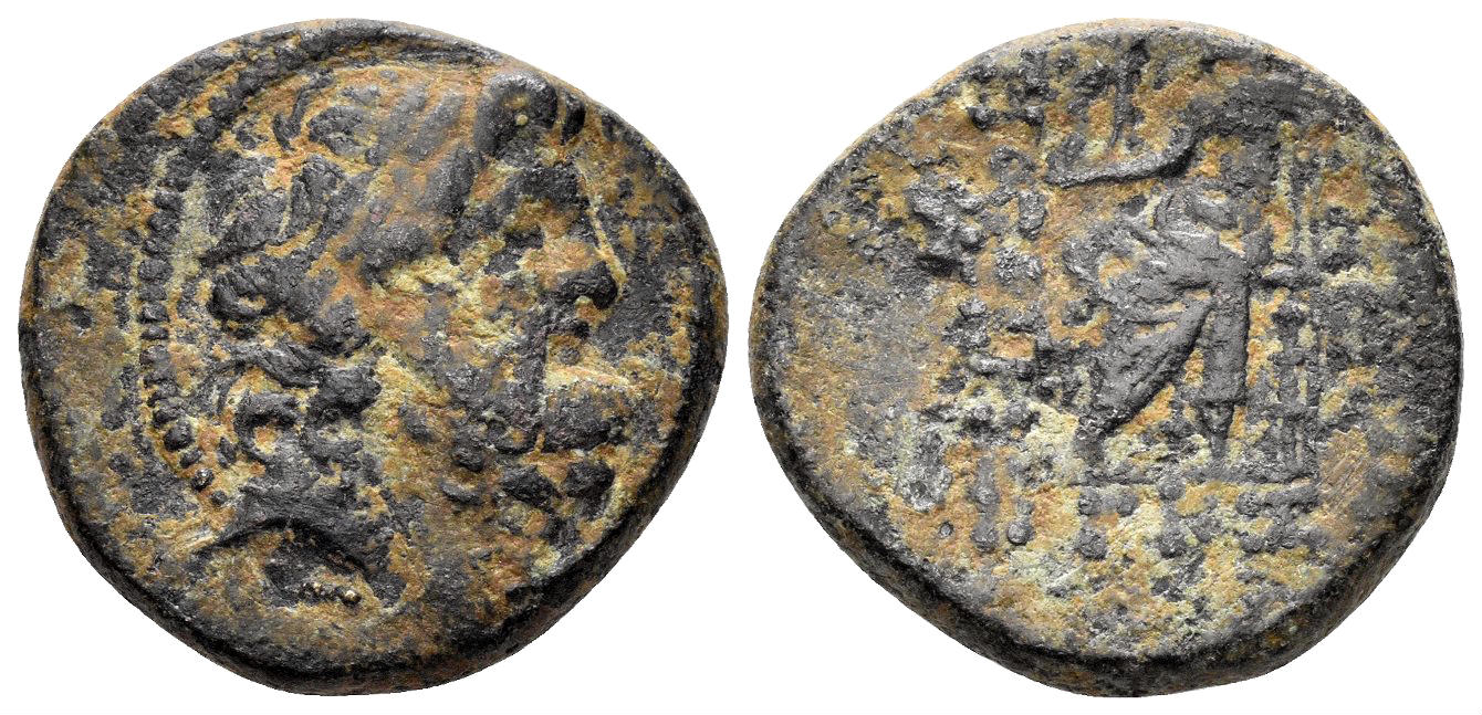 Seleukis and Pieria, Antioch. 1st Century BC. AE Tetrachalkon (8.52 gm, 21mm). Dated year 223 of Seleucid Era (90/89 BC). BMC 14