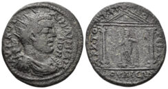 Phrygia, Julia. Aemilian. 253 AD. AE 32mm (16.34 gm). RPC IX 893 (same dies)