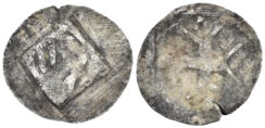 Germany. Hall in Schwaben. 14th century. AR Pfennig / Heller (0.76g, 17mm). Saurma 1364